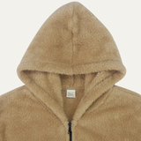 The Lucca Alta Men’s Winter Soft Velvet Zip Up Hoodie Fleece Jacket