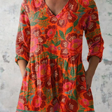 Kaia | Long Blouse with Expressive Pattern