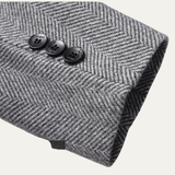 The Winslow Men’s Herringbone Jacket – Thick Warm Outerwear with Pockets