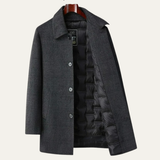 The Sanremo Men’s Winter Mid Length Wool Down Overcoat
