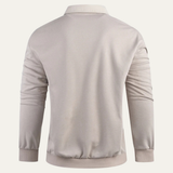 The Marettimo Men's Collared Cotton Polo Sweater with Pocket