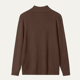 The Foxhaven Men's Cashmere Mock Neck Half Zip Knit Sweater