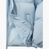 Women's Hooded Jacket with Zipper and Exterior Stitching