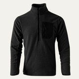 The Warwick Men’s Cashmere  Wavy Texture Sweater with Chest Pocket