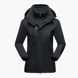 Women's Ski Jacket with Zipper and Removable Lining
