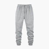 Men's Jogging Pants with Elastic Waistband and Cuffs at Hem