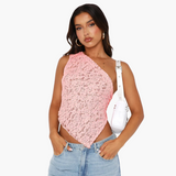 Lace One Shoulder Top for Women – Asymmetrical Trend Look