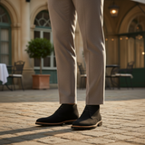 The Remington Men’s Casual Suede Chukka Dress Boots with Rubber Sole