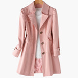 Women’s Trench Coat with Adjustable Waist