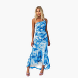One Shoulder Floral Dress for Women - Elegant Summer Dress