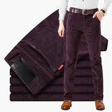Men's Corduroy Winter Trousers with Classic Fit