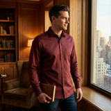 The Kensington Satin Cotton Men’s Formal Shirt