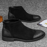 The Vicenza Men’s Zip Up Suede Leather Ankle Boots
