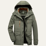 The Bellmont Men’s Thick Warm Hooded Parka Coat with Fur Lining