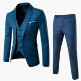 Men’s Three-Piece Suit with Jacket and Vest