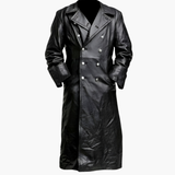 Men's coat with double-breasted front