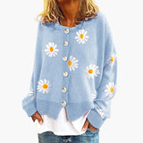 Women’s Cardigan with Floral Pattern