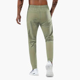 Men's Training Pants with Elastic Waistband and Zipper Pockets