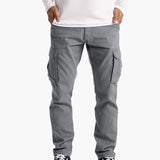 Men's Summer Cargo Pants with Pockets and Adjustable Waist