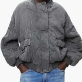 Loose-Fit Bomber Jacket for Women