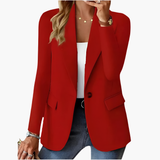 Women’s Blazer with Notched Lapel and Button Front