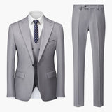 Elegant Slim Fit Suit - Men's 3-Piece for Business