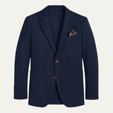 The Gravedona Men’s Office Herringbone Single Breasted Wool Tweed Blazer Jacket
