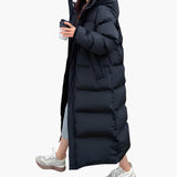 Women’s Long Down Coat with Hood