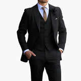 Men’s Formal Suit Set with Vest