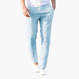 Men's Trousers with Drawstring Waist and Slim Fit