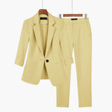 Women’s Suit Set with Blazer and Trousers