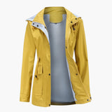 Women’s Trench Coat with Detachable Hood