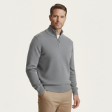 The Crestfield Cashmere Quarter Zip Sweater – Men's 100% Soft Luxury Wool Knit Sweater