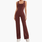 Wide Leg Jumpsuit for Women – Form-Fitting & Elegant