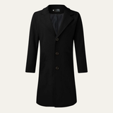 The Wilshire Men's Long Double Breasted Wool Blend Smart Overcoat