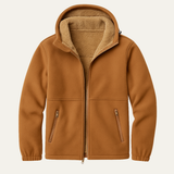 The Posillipo Men's Thick Winter Soft Shell Fleece Lined Hooded Jacket