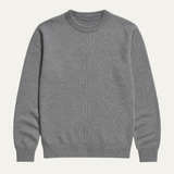 The North Ridge Men’s Warm Diamond Pattern Crew Neck Knit Sweater