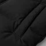 The Woking Men’s Thermal Longline Black Puffer Coat with Hood