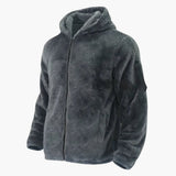 Men's Teddy Jacket with Zipper and Long Sleeves