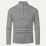 The Chester Men’s Elegant Wool Zip Knit Turtleneck Sweater
