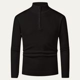 The Chester Men’s Elegant Wool Zip Knit Turtleneck Sweater