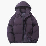 Women's Hooded Jacket with Zipper and Exterior Stitching