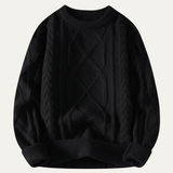 The Aberdeen Men’s Warm Chunky Fisherman Cable Knit Winter Sweater