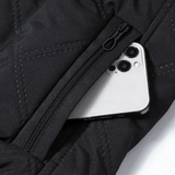 The Lucca Alta Men’s Stand Collar Diamond Pattern Thermal Quilted Jacket