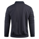 The Marettimo Men's Collared Cotton Polo Sweater with Pocket