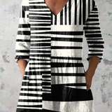 Quinn | Long Blouse with Expressive Pattern