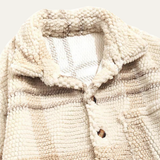 The Piacenza Men’s Vintage Plaid Fleece Shirt Jacket with Pockets