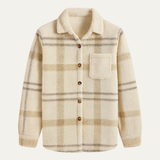 The Piacenza Men’s Vintage Plaid Fleece Shirt Jacket with Pockets
