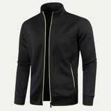 The Rovereto Men’s Classic Knit Zip Up Jacket