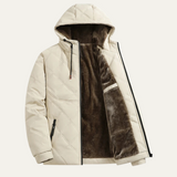 The Coatbridge Men's Hooded Quilted Fleece Lined Winter Jacket